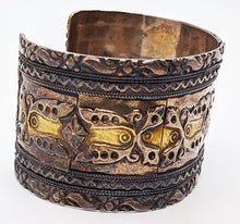 Load image into Gallery viewer, Vintage Silver Cuff Bangle Bracelet - As Is - Beautiful Toning
