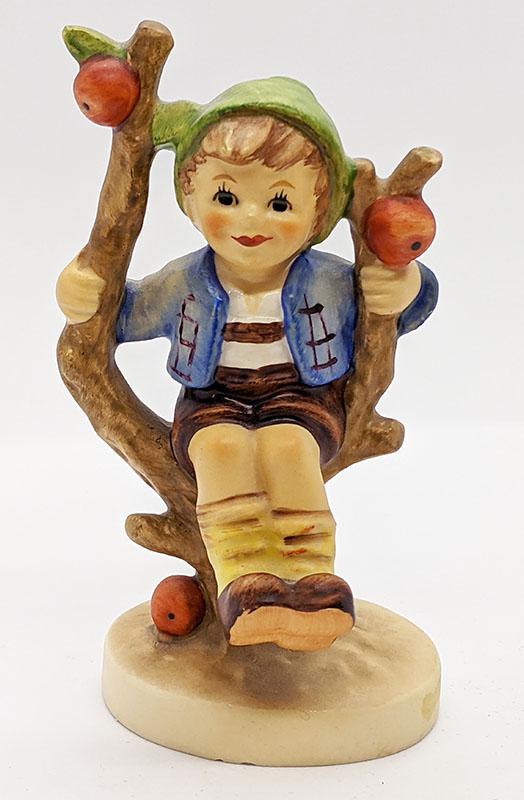 Vintage M.J. Hummel / Goebel Figurine - Boy In Apple Tree - Germany