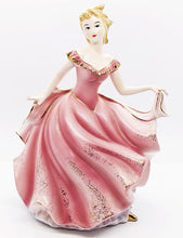 Load image into Gallery viewer, Vintage Female Porcelain Figurine - Made in Japan - 8 1/4&quot; - Pink Dress
