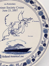 Load image into Gallery viewer, Vintage Delft Holland Mariner Society Cruise (6/23/2007) Souvenir Plate - 9 1/2&quot;
