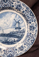 Load image into Gallery viewer, Large Vintage Delft Holland Hanging Plate - De Molen Van Wijk
