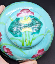 Load image into Gallery viewer, Teal, Painted Chinese Ginger Jar - 6&quot; - Flowers / Bird
