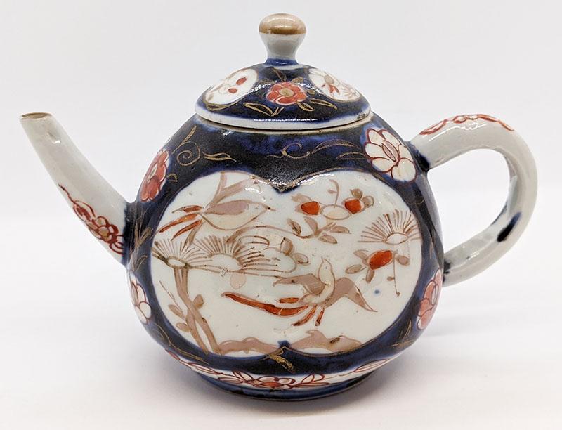 Vintage Ceramic, Asian Detailed, Bachelor's Tea Pot