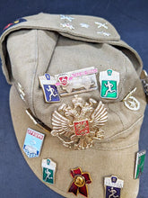 Load image into Gallery viewer, Vintage Russian Military Hat w/Badges
