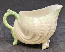 Load image into Gallery viewer, BELLEEK 2nd Black Mark - NEPTUNE Green - Shell - Creamer - 3&quot;
