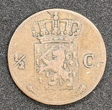 Load image into Gallery viewer, 1822 Netherlands 1/2 Cent Coin
