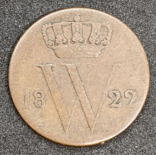 Load image into Gallery viewer, 1822 Netherlands 1/2 Cent Coin
