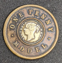 Load image into Gallery viewer, 1844 Great Britain Joseph Moore Bi-Metallic One Penny Model Coinage
