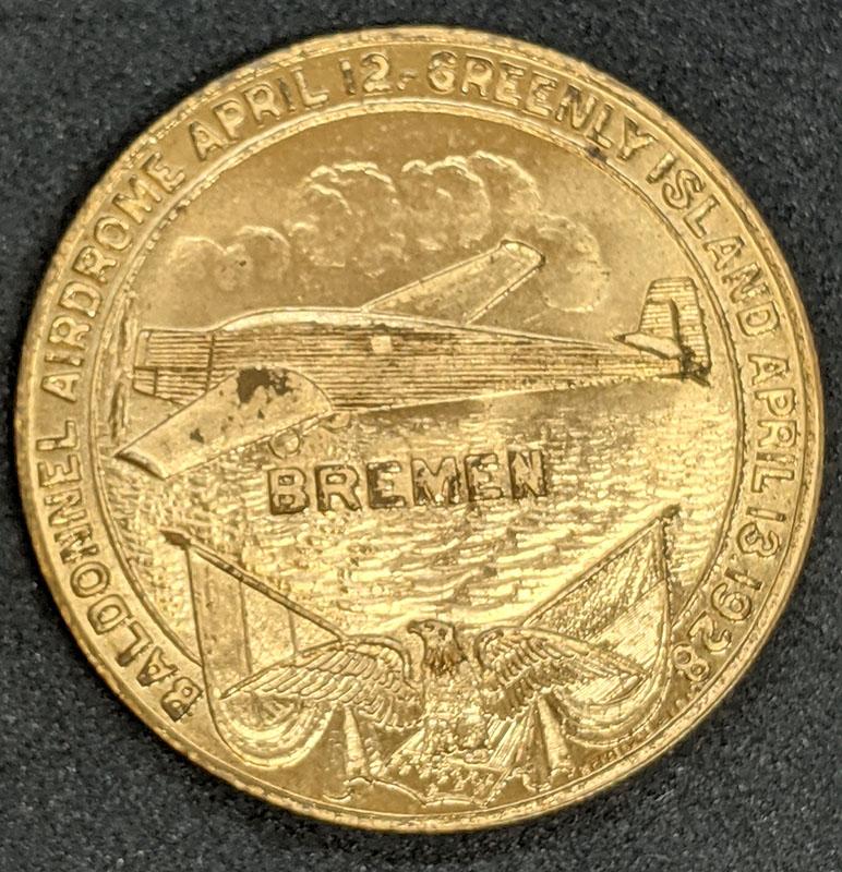 1928 – First East To West Transatlantic Flight Medallion