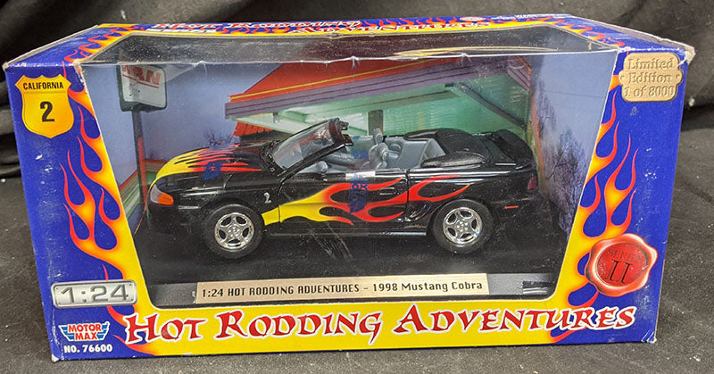 MOTORMAX 1:24 Diecast Collectible - Hot Rodding Adventures - 1998 Mustang Cobra