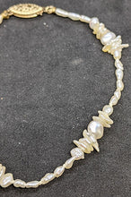 Load image into Gallery viewer, 14 Kt Yellow Gold Clasp Seed Pearl Bracelet - 7&quot;
