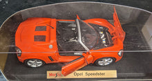 Load image into Gallery viewer, Opel Speedster 1:18 Diecast Car - Orange - Maisto
