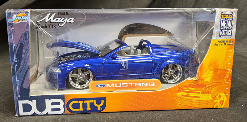Ford Mustang Convertible Blue 1:24 Diecast Jada Toys