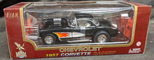 Load image into Gallery viewer, 1957 Chevrolet Corvette Gasser 1:18 Diecast by Road Legends in Box - Black

