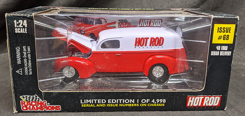 1940 Ford Sedan Delivery Hot Rod Magazine 1:24 Diecast Racing Champions 1/4998