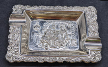 Load image into Gallery viewer, Silver Plated 3 Piece Ashtray Set
