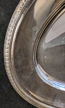 Load image into Gallery viewer, Large Oval CHRISTOFLE - Malmaison -Silver Plated Serving Tray - 19.5&quot;
