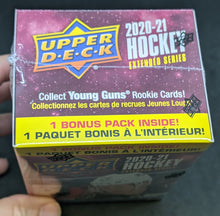Load image into Gallery viewer, 2020-21 Upper Deck Extended Series NHL Trading Cards -7 Packs - Box Sealed
