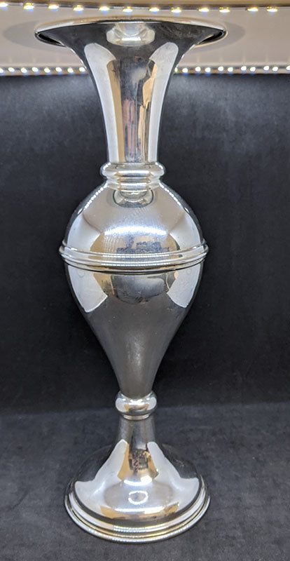 Sterling Silver Trumpet Vase - 13