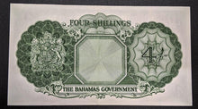 Load image into Gallery viewer, 1953 Bahamas Government 4 Shillings Bank Note

