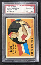 Load image into Gallery viewer, 1960 Topps Frank Herrera Rookie Star #130 PSA NM-MT 8, 08223893

