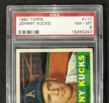 Load image into Gallery viewer, 1960 Topps Johnny Kucks #177 PSA NM-MT 8, Serial #16263243
