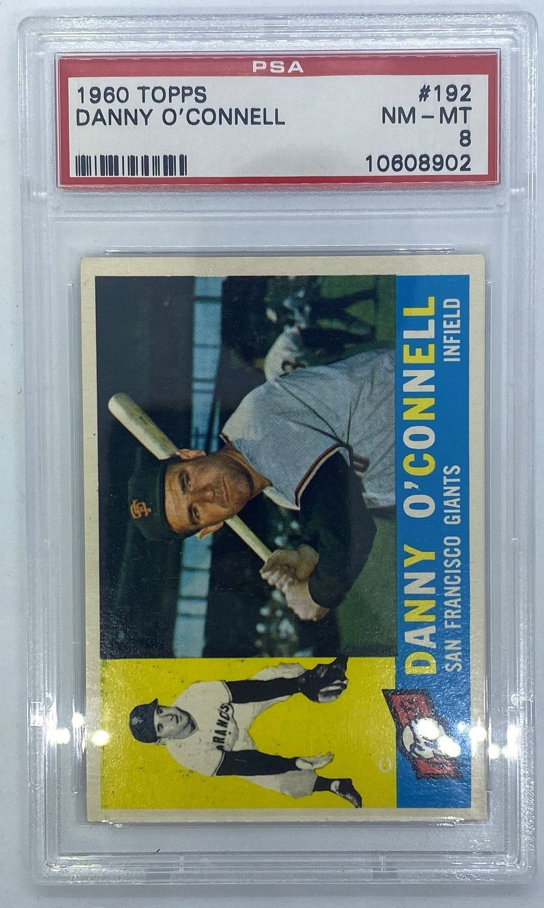 1960 Topps Danny O'Connell #192 PSA NM-MT 8, 10608902