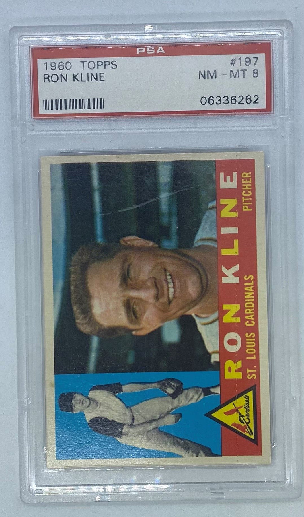 1960 Topps Ron Kline #197 PSA NM-MT 8, 06336262