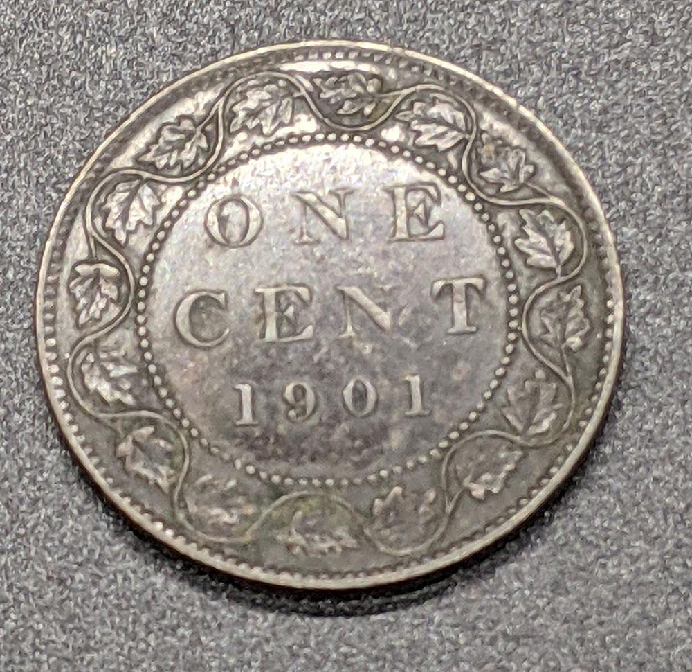 1901 Canada Large One Cent Coin – A U