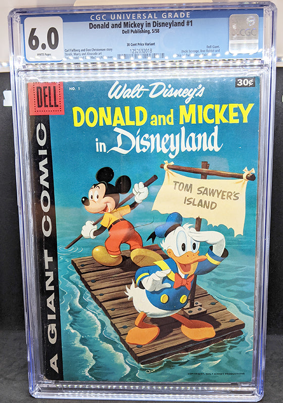 CGC Graded 6.0 Donald & Mickey In Disneyland #1 - Price Variant