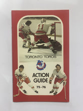 Load image into Gallery viewer, 1975-76 WHA Hockey Toronto Toros Media Guide Photo Action Guide Sports Vintage
