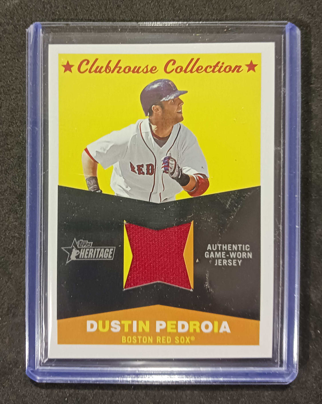 2009 Topps Heritage Clubhouse Collection Dustin Pedroia CC-DP
