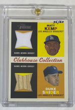 Load image into Gallery viewer, 2009 Topps Heritage Duel Relics Matt Kemp and Duke Snider 35/60 #CCDR-KS
