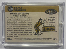 Load image into Gallery viewer, 2009 Topps Heritage Flashback Relic Seals Stadium #FSR-SS
