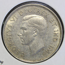 Load image into Gallery viewer, 1942 Canada Silver 50 Cent Half Dollar Coin - A U
