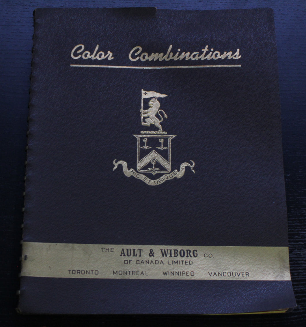 Vintage Ault & Wiborg Co. Canada Color Combinations Album