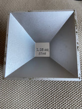 Load image into Gallery viewer, Silver Tone Metal Cube Measuring Cup - Multiple Measuring Sides
