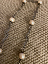 Load image into Gallery viewer, Vintage Sterling Silver Pearl Necklace
