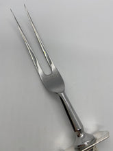 Load image into Gallery viewer, Sterling Silver Handle Sheffield Stainless Blade Carving Fork
