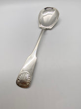 Load image into Gallery viewer, 1933 Danish Sterling Silver Shell Pattern, Unique Bowl Serving Spoon - 7 7/8&quot;
