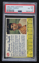 Load image into Gallery viewer, 1962 Post Canadian Johnny Temple Hand Cut PSA VG-EX 4
