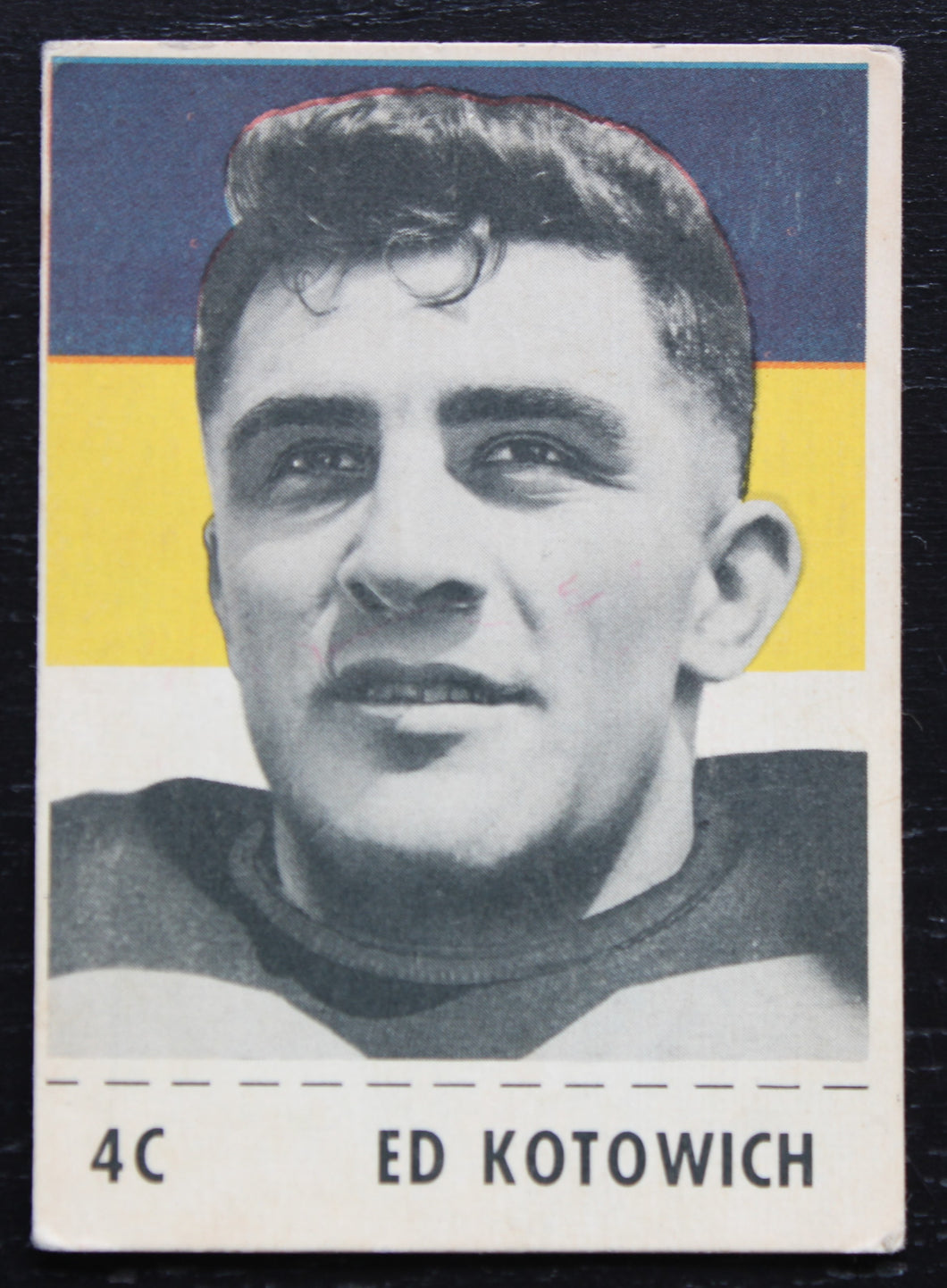 1956 Shredded Wheat CFL Ed Kotowich Football Card, 4C