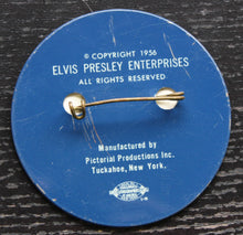 Load image into Gallery viewer, Vintage 1956 Elvis Presley Love Me Tender Vari Vue Flicker Pinback Button
