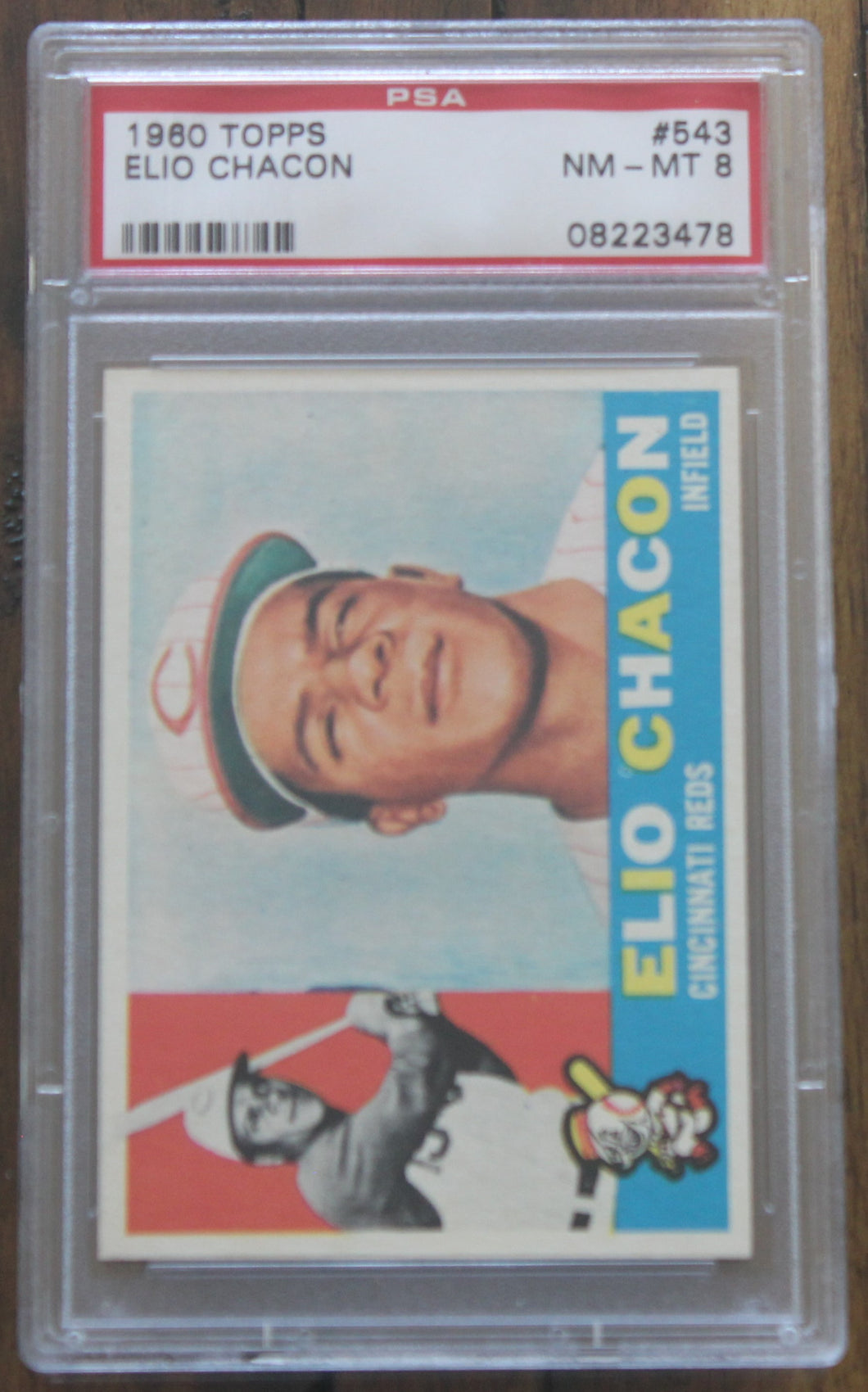 1960 Topps Elio Chacon #543 PSA NM-MT 8