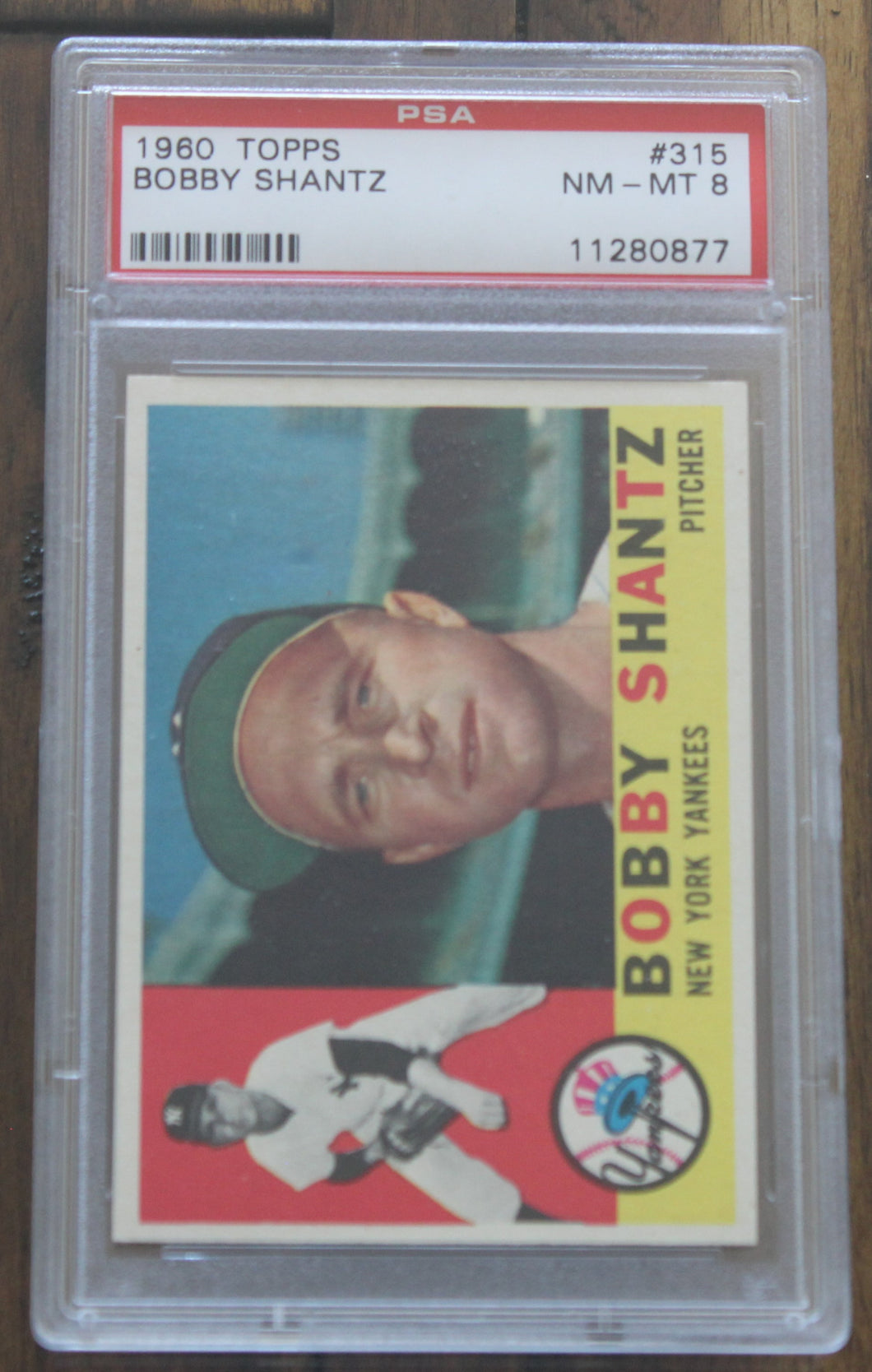 1960 Topps Bobby Shantz #315 PSA NM-MT 8