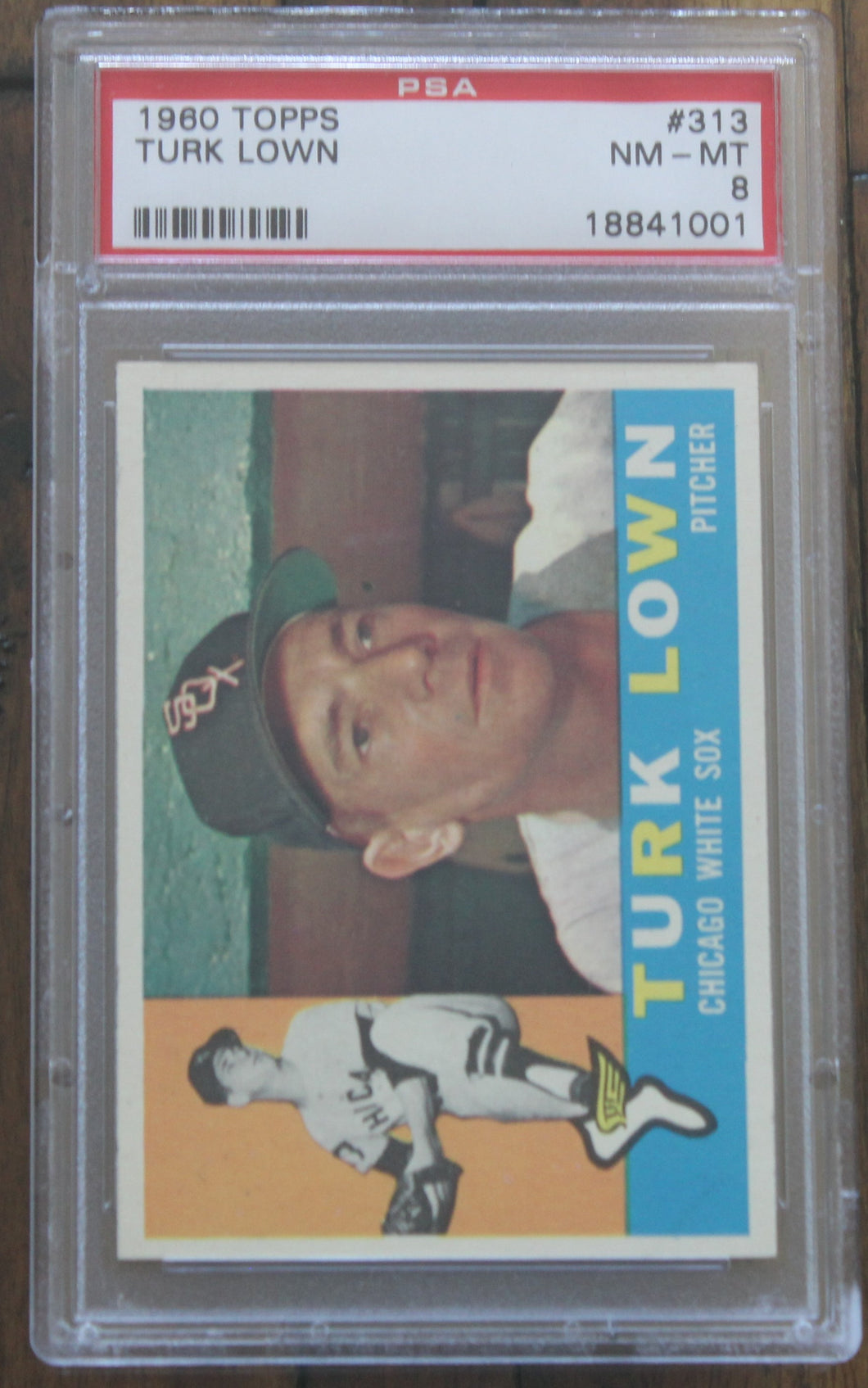 1960 Topps Turk Lown #313 PSA NM-MT 8