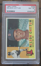 Load image into Gallery viewer, 1960 Topps Nelson Chittum #296 PSA NM-MT 8
