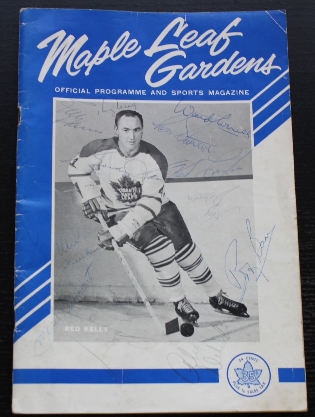 1963 Maple Leafs Program Signed by Gordie Howe, Other NHL Stars