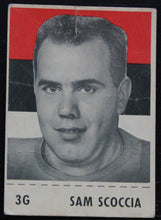 Load image into Gallery viewer, 1956 Shredded Wheat Sam Scoccia CFL Football Card, 3G
