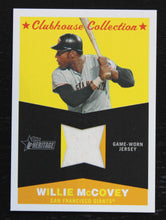 Load image into Gallery viewer, 2009 Topps Heritage Clubhouse Willie McCovey Game Worn Patch Card
